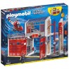 Caserne Pompier et Hélicoptère Playmobil City Action 9462