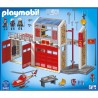 Caserne Pompier et Hélicoptère Playmobil City Action 9462