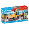 Ouvriers avec rouleau compresseur Playmobil Action Heroes 71751