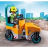 Ouvriers avec rouleau compresseur Playmobil Action Heroes 71751