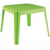 Table Carrée Coloris Rouge ou Vert