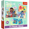 Coffret 2 en 1 Puzzle & Memo - Lilo & Stitch