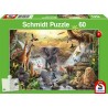 Puzzle 60 Pièces Les Animaux d'Afrique