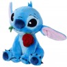 Peluche Stitch 25 cm avec Rose