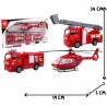 Set Camions de Pompier et Hélicoptère