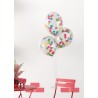 Lot de 10 Ballons Confettis Multicolores