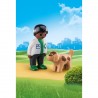 Vétérinaire avec Chien Playmobil 1.2.3 70407