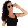 Lunettes Argentées à Strass