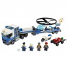 Le transport de lhélicoptère de la police LEGO City 60244