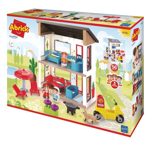 Abrick -pack garage et vehicules, jouets 1er age