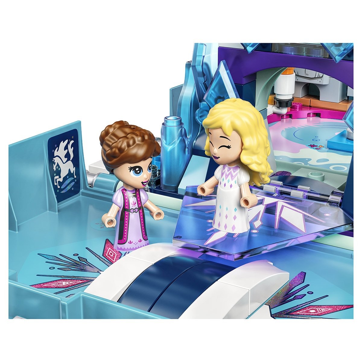 Les aventures d'Elsa et Nokk dans un livre La reine des neiges II Lego  Disney 43189