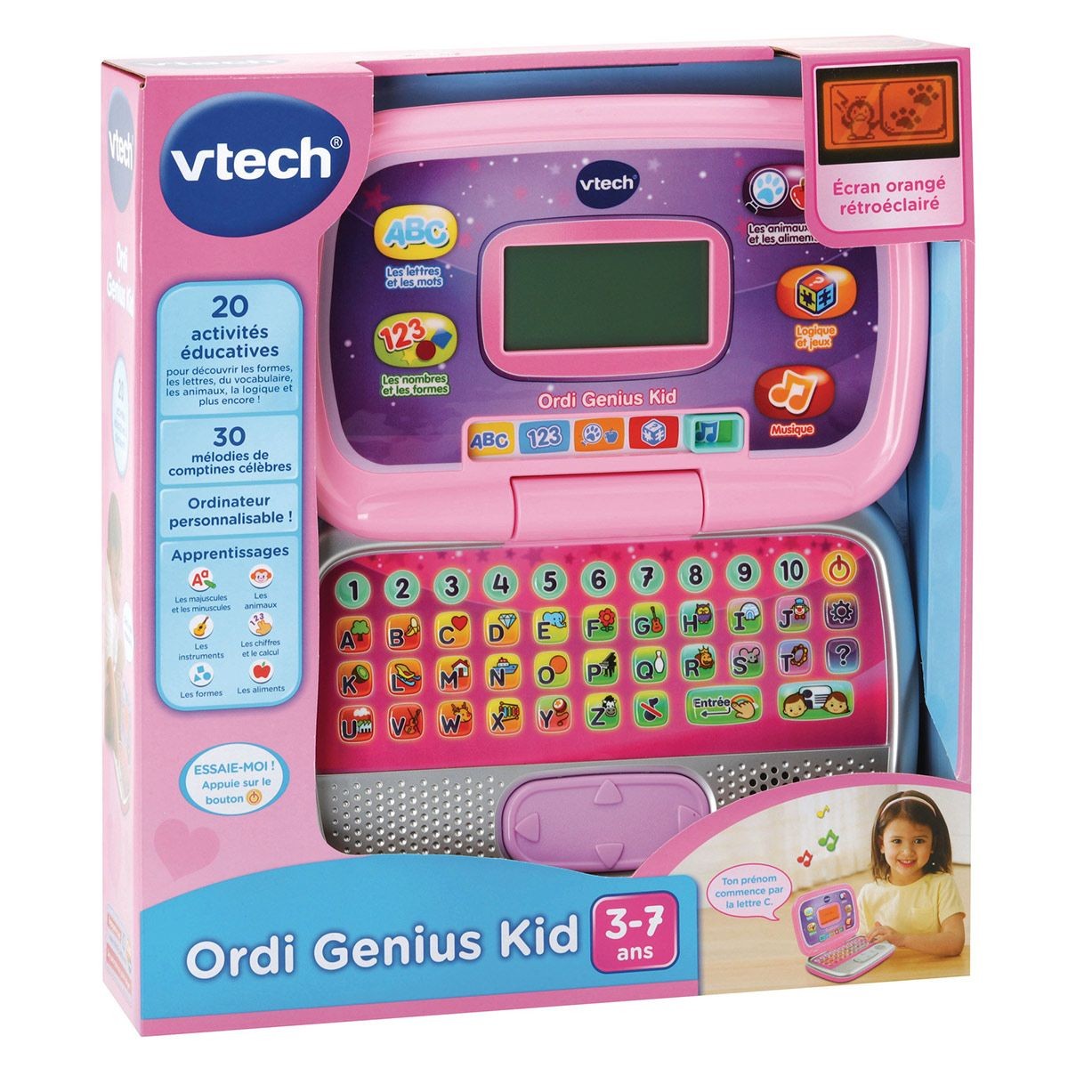 Genius xl color tablette rose, jeux educatifs