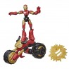 Figurine Iron Man + Moto Bend & Flex