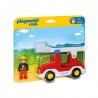 Camion de Pompier avec Echelle Pivotante Playmobil 1.2.3 6967