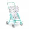 Poussette menthe pour poupon 30 cm